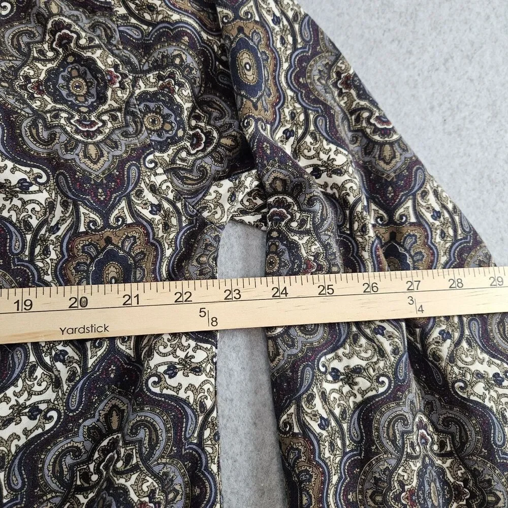 Architect Shirt Mens Sz. M button down long sleeve Geometric browns blues - Picture 9 of 10